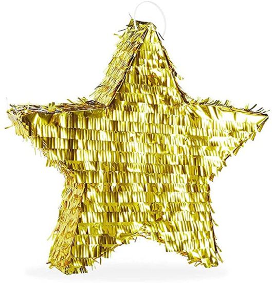 Gold Shimmery Star Shape Pinata